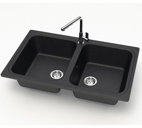Кухонная мойка MARRBAXX Карельский камень модель 20/Q4 F020Q004 черный