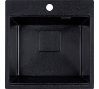 Кухонная мойка Marblan Comfort 50 черный, с сифоном