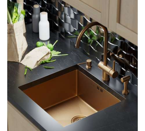 Кухонная мойка Mixline 548567 бронза, 3 мм