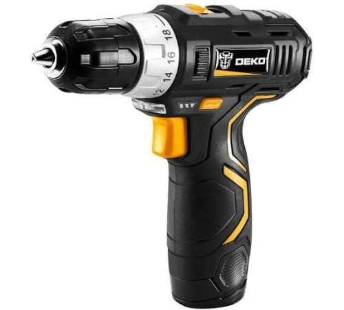 Дрель-шуруповерт Deko GCD12DU3 SET 4 063-4140 с 2-мя АКБ, кейс, набор оснастки