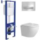 Унитаз подвесной Berges Wasserhaus Okus Rimless 043392 с сиденьем
