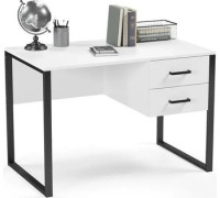 Стол Soma Slava 110x66 белый/черный