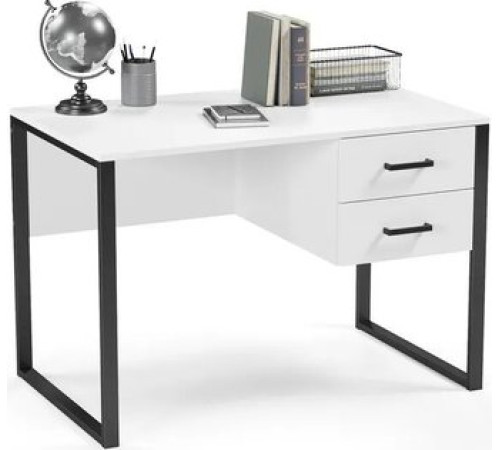 Стол Soma Slava 110x66 белый/черный