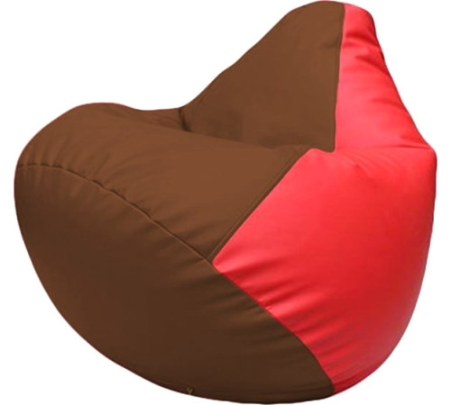 Кресло-мешок Flagman Груша Макси Г2.3-0709 коричневый/красный