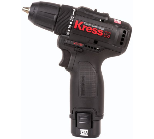 Дрель-шуруповерт Kress KU202.1 с 2-мя АКБ, кейс
