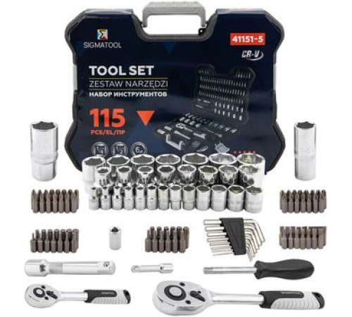 Универсальный набор инструментов Sigmatool 41151-5 115 предметов