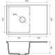 Кухонная мойка GranFest GF-Urban-668L черный