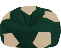 Кресло-мешок Flagman Мяч Стандарт М1.1-62 темно-зеленый/светло-бежевый