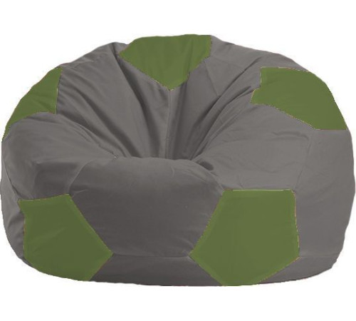 Кресло-мешок Flagman Мяч Стандарт М1.1-341 серый/оливковый