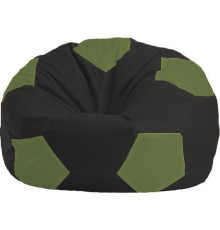 Кресло-мешок Flagman Мяч Стандарт М1.1-399 черный/оливковый