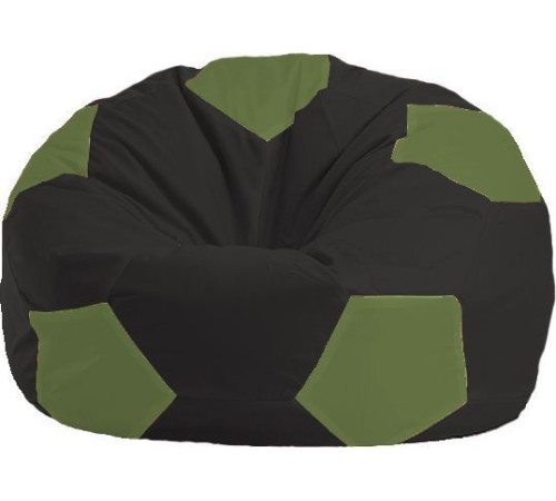 Кресло-мешок Flagman Мяч Стандарт М1.1-399 черный/оливковый
