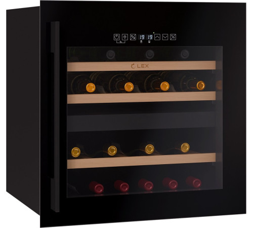 Винный шкаф LEX LWD6036BL Dual Zone S