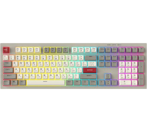 Клавиатура Ritmix RKB-508BL серый/белый