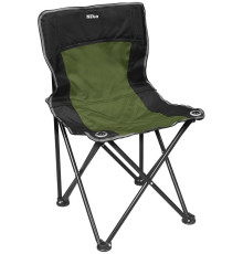 Стул Nika походный со спинкой черно-зеленый [ПСП3]