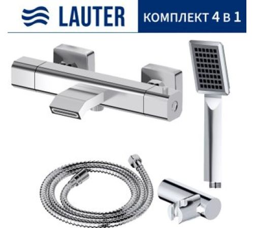 Смеситель Lauter Comfort 21YH40400 + 21СКFG80101C + 21S00103 + 21CKFS90120