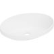 Умывальник Belux Джаз 540 Эллипс 18, белый матовый/Solid Surface