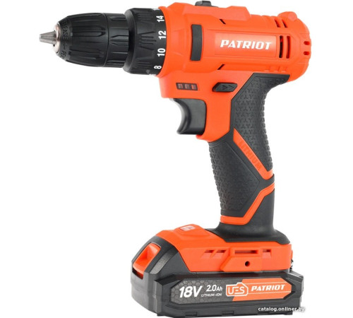 Дрель-шуруповерт Patriot BR 187UES с 2-мя АКБ, кейс