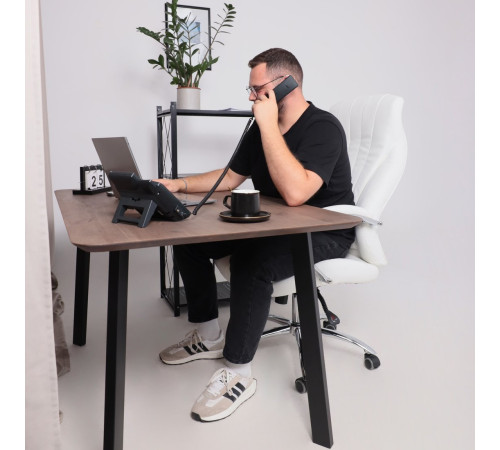 Офисное кресло AksHome Mastif Eco экокожа, белый