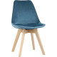 Стул Stool Group Frankfurt велюр синий
