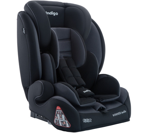 Детское автокресло Indigo Winner Isofix YB706B черный/серый