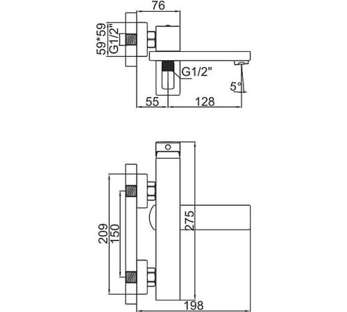 Смеситель Gerhans K13027W