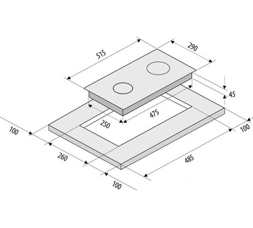 Варочная панель Krona Partita 30 IX
