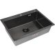 Кухонная мойка ARFEKA ECO AR 700*500 BLACK PVD NANO DECOR VOLCANIC ROCK