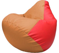 Кресло-мешок Flagman Груша Макси Г2.3-2009 оранжевый/красный