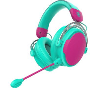 Наушники IO by Red Square Graphite 2 бирюзовый/розовый