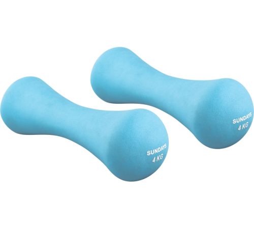 Набор гантелей Sundays Fitness IR92004-D 2x4 кг голубой