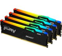 Оперативная память Kingston FURY Beast RGB 4x16ГБ DDR5 6000 МГц KF560C40BBAK4-64