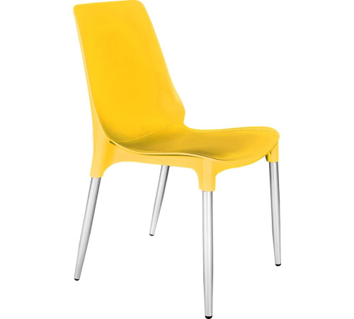Стул Sheffilton SHT-S75-1 желтый RAL1021/хром лак