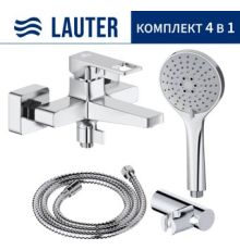 Смеситель Lauter Cascade 21CK6615C с лейкой Relexa Daisy 21S10167