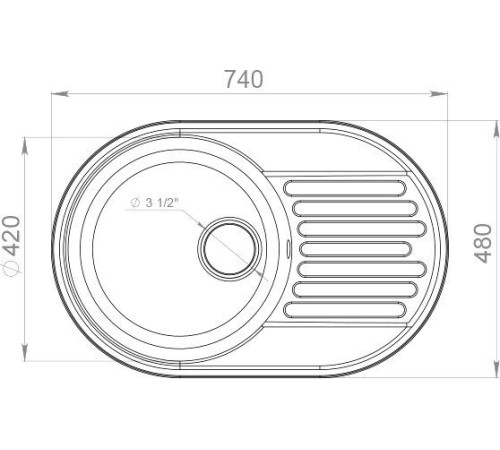 Кухонная мойка  GranFest QUARZ Z-18 серый