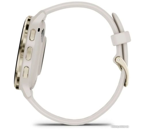 Умные часы Garmin Venu 3S слоновая кость, с силиконовым ремешком