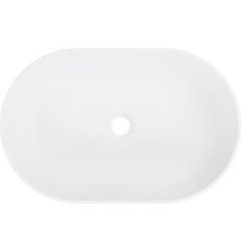 Умывальник Belux Джаз 560 Овал 18, белый матовый/Solid Surface
