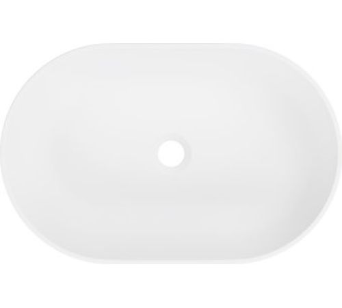 Умывальник Belux Джаз 560 Овал 18, белый матовый/Solid Surface