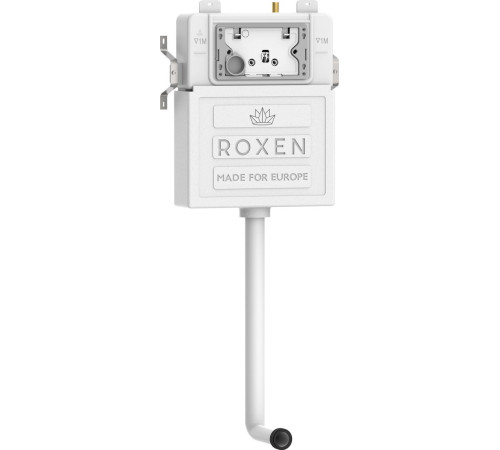 Унитаз приставной Roxen Antares в комплекте с инсталляцией Roxen Attach 5 в 1 968415 кнопка: брашированное золото