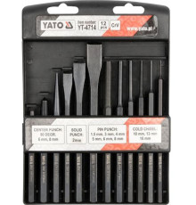 Набор зубил Yato YT-4714 12 предметов