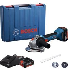 Угловая шлифмашина Bosch GWS 18V-8 Professional 06019N9020 с 2-мя АКБ, кейс