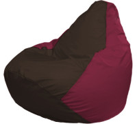 Кресло-мешок Flagman Груша Макси Г2.1-318 бордовый/коричневый