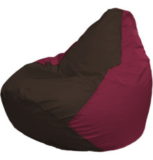 Кресло-мешок Flagman Груша Макси Г2.1-318 бордовый/коричневый