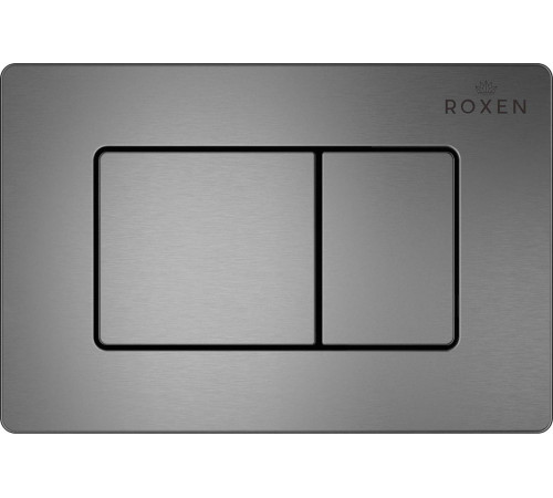 Унитаз подвесной Roxen Vine Tornado в комплекте с инсталляцией StounFix Dual Fresh 6 в 1 979021 кнопка: оружейная сталь/металл