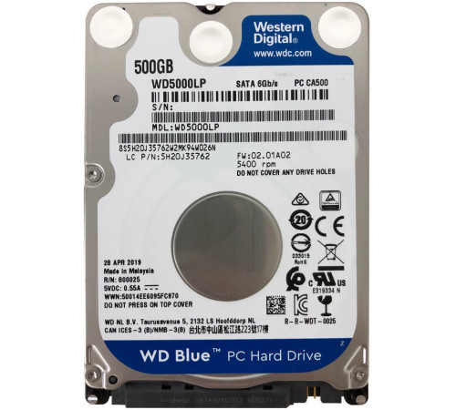 Жесткий диск WD Blue 500GB WD5000LPZX