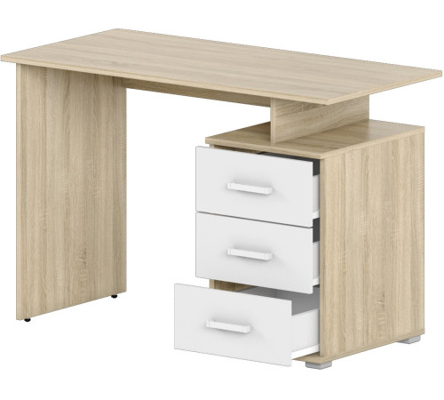 Стол Славянская столица Д-СП1 дуб сонома/белый