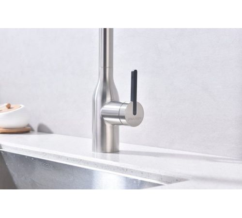 Смеситель Paulmark Magneto One Ma213188-BS стальной/брашированная сталь