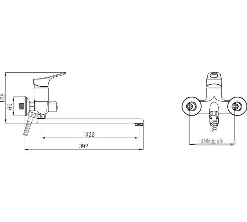 Смеситель РМС SL120-006E
