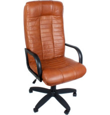 Офисное кресло Деловая обстановка Атлант Стандарт кожа люкс мадрас 2001 виски