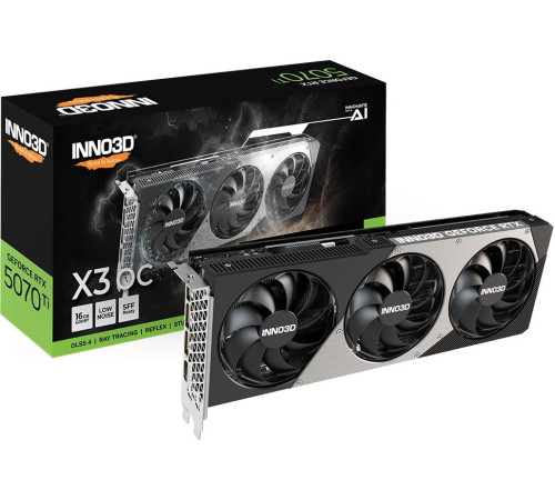 Видеокарта Inno3D GeForce RTX 5070 Ti X3 OC N507T3-16D7X-176068N