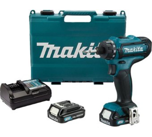 Винтоверт Makita DF033DWAE с 2-мя АКБ, кейс